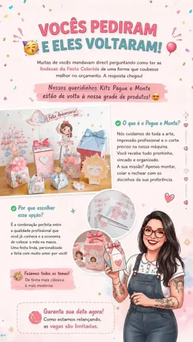Kit Personalizado Pegue e Monte