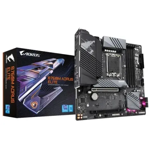 Placa Mae Gigabyte Aorus Elite B760M (Rev. 1.X) Lga1700, 4Xddr5 Dimm 192Gb, Hdmi, Displayp