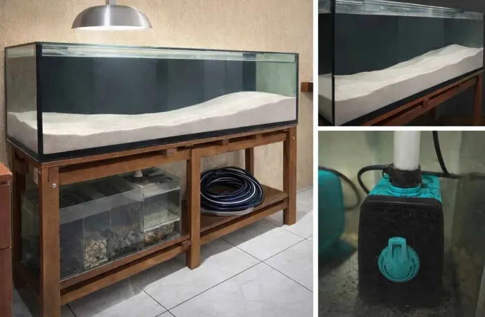 Aquário 150/50/50, base e sump e tudo preço pra sair ontem