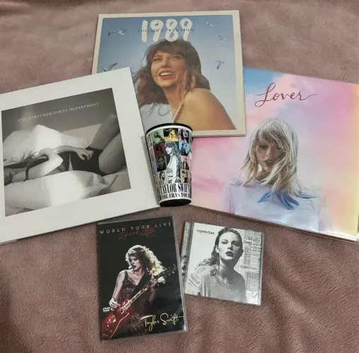 Coleção LPs Taylor Swift Combo 1989 tv TTPD Lover cd reputation dvd speak now
