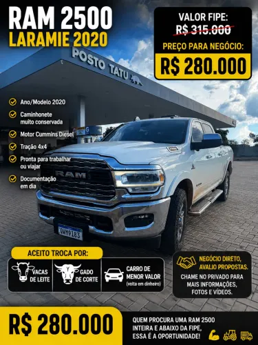 Ram 2500 Laramie 6.7 TDI CD 4X4 Diesel 2020