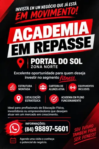Repasse academia funcionando ou só as maquinas