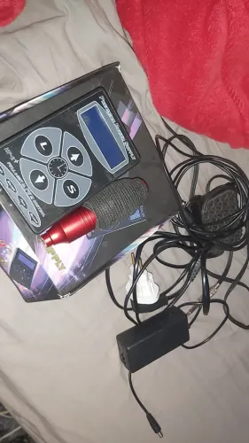 Kit Máquina de Tatuagem + Fonte Digital HP-2 + Pedal - Aceito Propostas