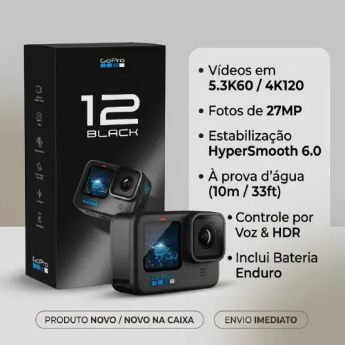 GOPRO HERO 12 BLACK NOVO