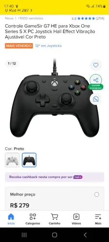 Vendo controle de Xbox series S ou vários modelos até pc