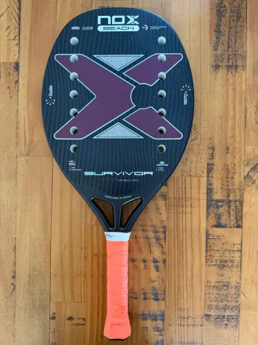 Raquete Beach Tennis NOX Survivor + Capa Original NOX (Excelente Estado)