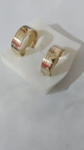 Par Aliança Moeda antiga noivado ou casamento