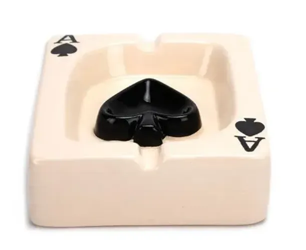 Enfeite de Mesa Cerâmica Nipe de Baralho