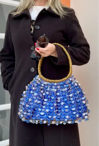 Bolsa de mão azul