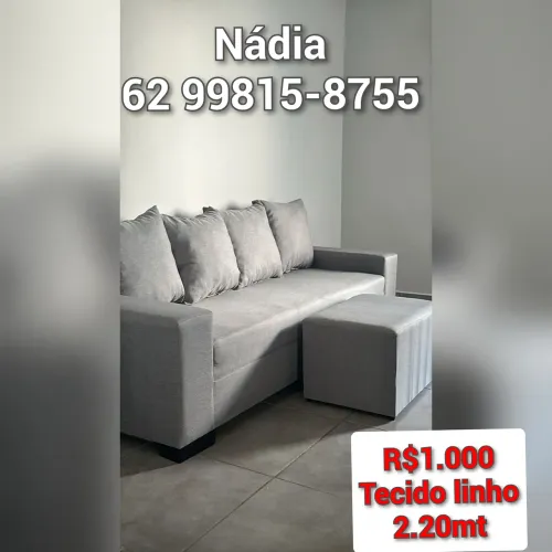 Sofá linho 2.20 -novo 