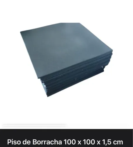 Piso de borracha 100x100x15
