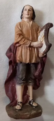 Estátua de Música Medieval - Decoração