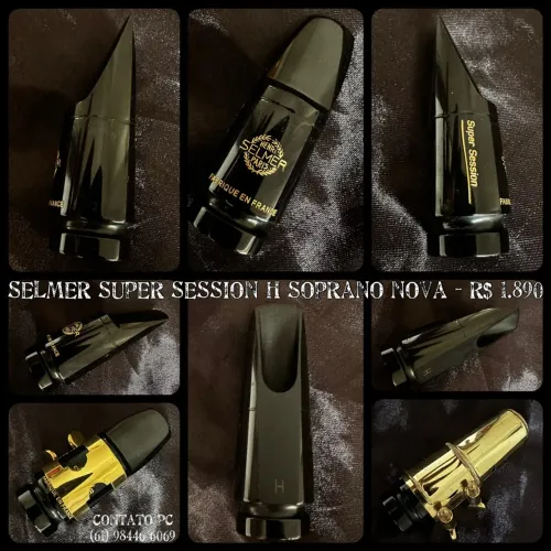 Boquilha para Sax Soprano Selmer Super Session H Completa