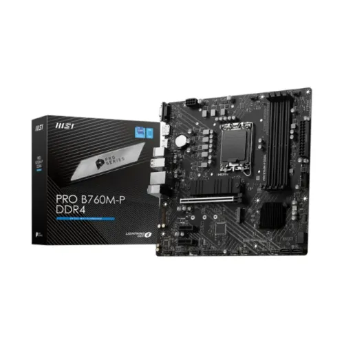Placa Mãe LGA1700 B760 DDR4 12ª/13ª/14ª Geração MSI Pro 3 Anos de Garantia - WZetta