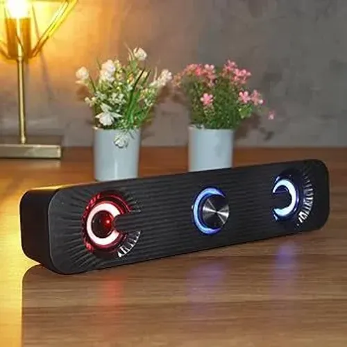 Caixa de Som Knup RO 829 com LED RGB e Graves Potentes