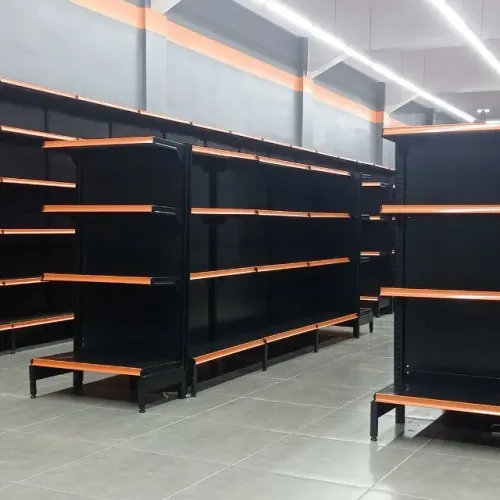 Gôndolas diversas com 5 bandejas NOVAS PRETAS