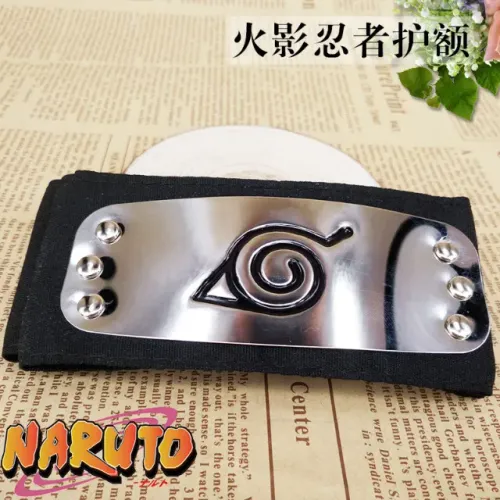 Bandana faixa naruto vilas folha metal 4cm 10cm modelos naruto drag