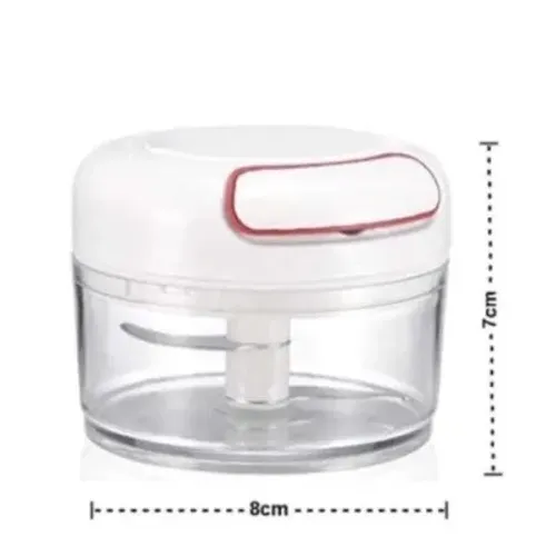 Mini Triturador Processador Manual De Alimentos Com 2 Lâminas