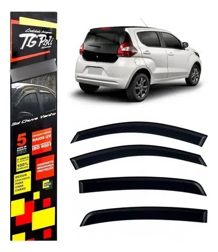 Calha Defletor Chuva Fiat Mobi 2016 Até 2024