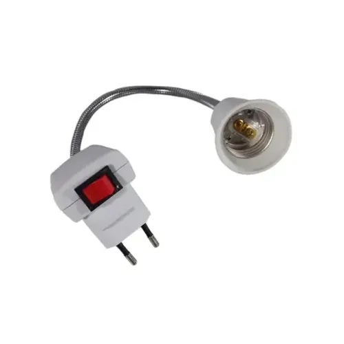 Soquete Para Lampada E27 C/adapt Flexive