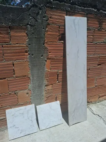 3 Placas de mármore para revestimento ou decoração