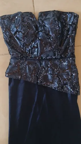 Vestido de Festa Azul Marinho