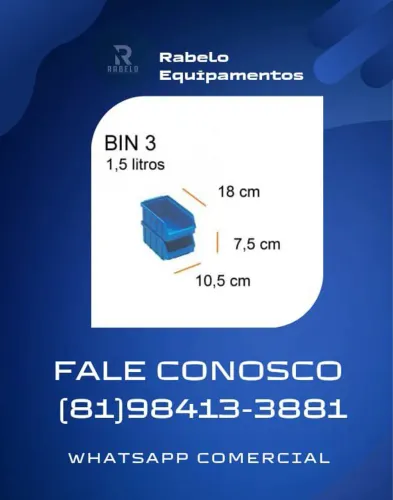 Caixa Bin plástica organizadora  em até 5x sem juros no cartão 