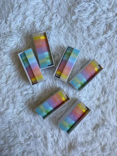 Washi Tape Rainbow Colorido - 12 Rolos