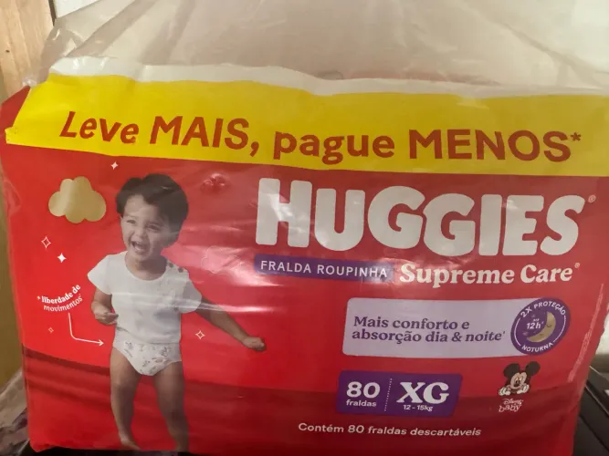 Fraldas Huggies Pants Supreme Care XG