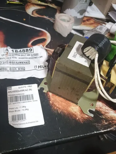Transformador ar condicionado Samsung inverter quente e frio AQV18PSBTXXAZ 220V