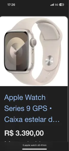 Apple Watch séries 9 estelar 41mm