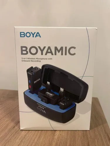 Microfone Sem Fio BOYAMIC | Ideal para Celular, Vídeos e Lives