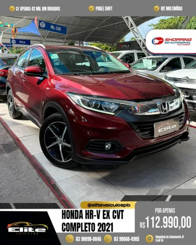 HONDA HR-V EX CVT COMPLETO 2021/2021 C/ APENAS 42.000KM <br>C/ APENAS 42 MIL KM RODADOS!