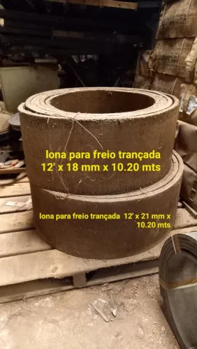 LONAS PARA FREIO TRANÇADA E MOLDADA ( VENDI O ESTOQUE TODO DE BARBADA )  15% DO VALOR REAL