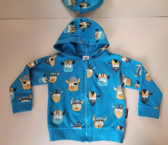 Casaco com Capuz Infantil - Estampa Viking