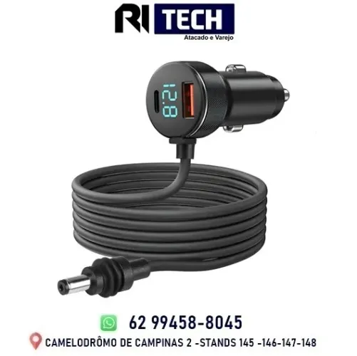 Cabo 12v/24v De Carregamento 3 Em 1 Para Starlink Mini