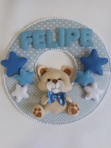 Porta maternidade urso príncipe