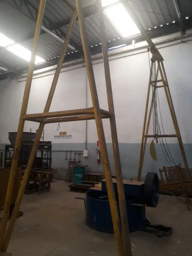 Pórtico para talha de 2 toneladas excelente com tubo mecânico sem costura