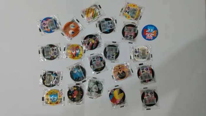 Lote de tazos pac-man elma chips lacrados novos