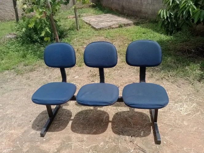 Conjunto de 3 Cadeiras para Escritório