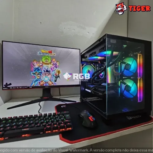 Pc Gamer Novo Completo - Ryzen 7 7700 + RTX 4060 Ti 8GB + RAM 32GB + SSD M.2 NVMe 1TB