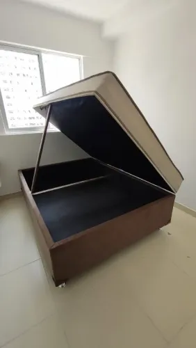 Cama Box com Baú - e colchão 