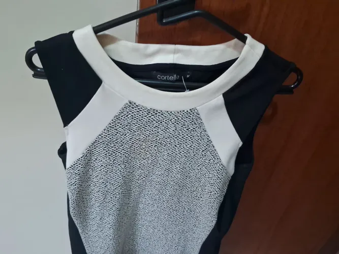 VESTIDO Cortelle M - Branca com detalhes