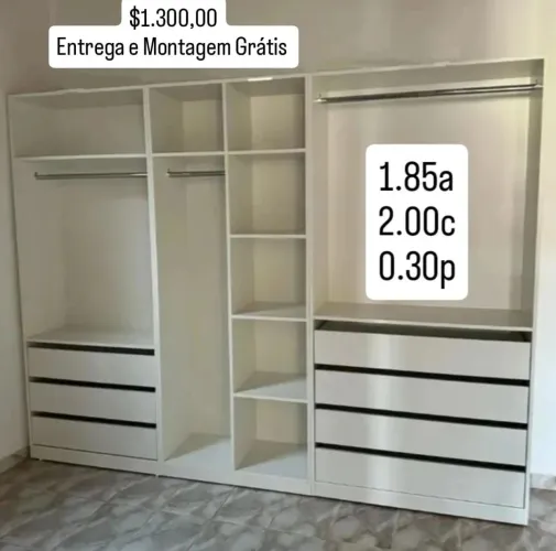 CLOSET de casal 2m comprimento 