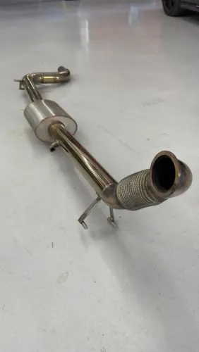 Escapamento 3 polegadas artesanal em inox para Jetta 211 e variantes 