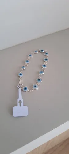 Pulseira de prata 925 feminina olhe grego