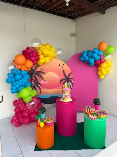 Decoração Tardezinha - Painel e Mesa Decorada