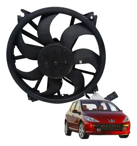 Ventoinha Eletroventilador Peugeot 307 1.6 2006 2007 Detalhe