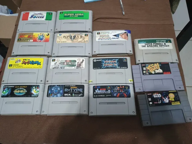 Coleção de Jogos Super Nintendo super star wars vegas stakes dead dance r type combo 14