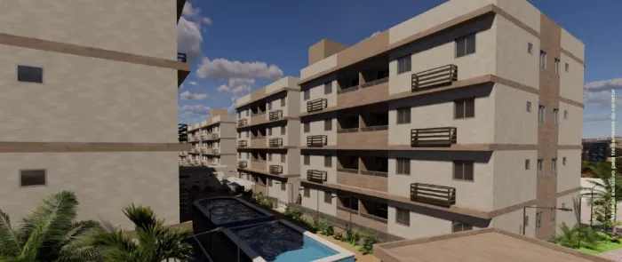 Apartamento com 2 dormitórios no bairro do José Américo próximo a A&C com área de lazer